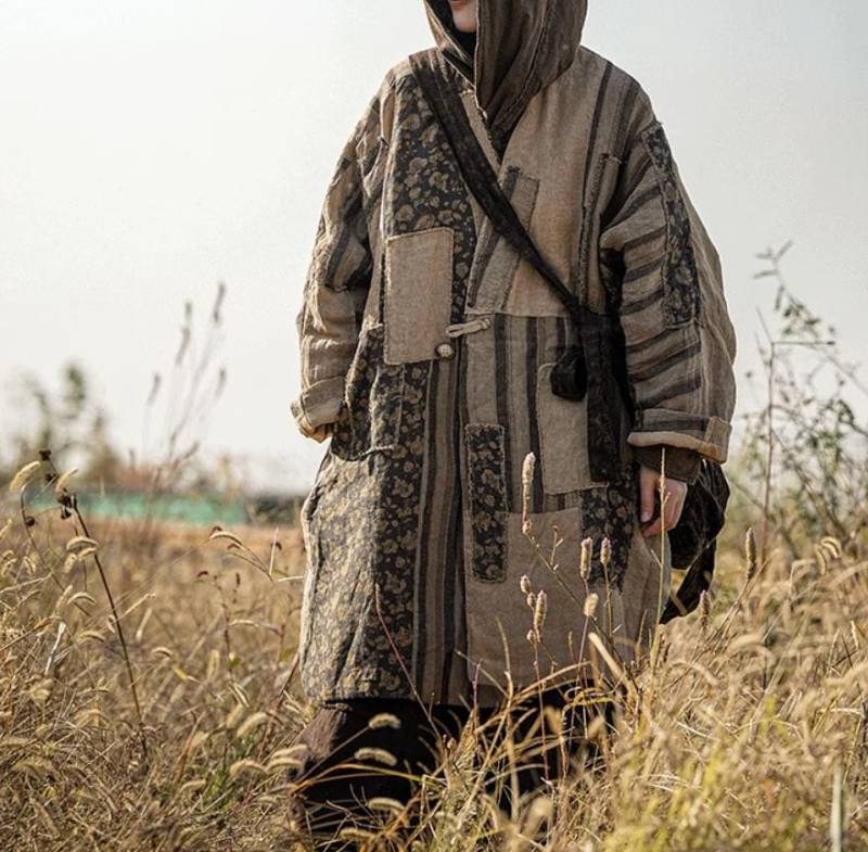 Leinen Wintermantel Für Frauen/Lose Retro Oberbekleidung von MaLieb