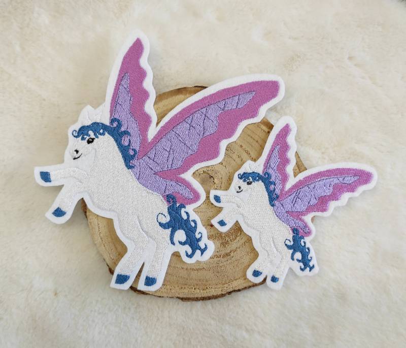 Applikation Stickapplikation Pegasus Aufnäher Patch Aufbügler Im Set Oder Einzeln von MaLuVonJacqueline