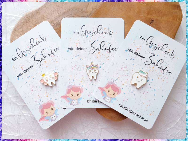 Anstecker Pin - Geschenk Von Der Zahnfee von MaMiasKreativzauber