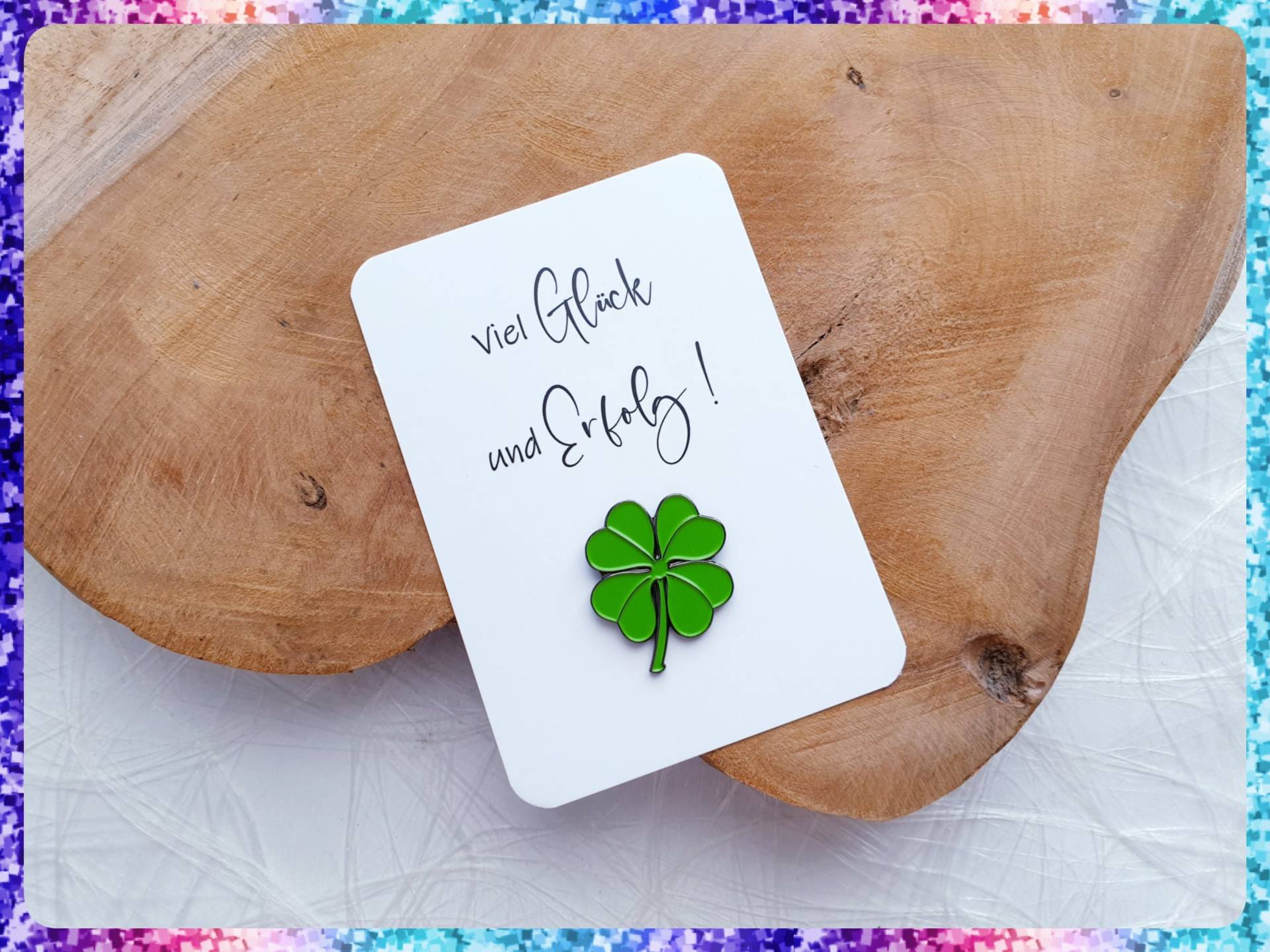Anstecker Pin - Viel Glück Und Erfolg Glücksbringer von MaMiasKreativzauber