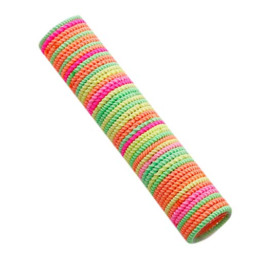 2023 50 Stück 3 cm Gummi Band Banden Haare bunte Haare Zubehör Kopfbedeckung Damen Kurze Haare (I, One Size) von MaNMaNing