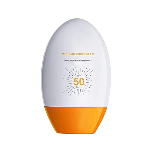 MaNMaNing Aufhellendes und Sommersprossen entfernendes Sonnenschutzmittel, feuchtigkeitsspendendes und isolierendes Spray, Sonnenschutzset, Hautpflegeprodukte für Männer und Frauen (Orange, One Size) von MaNMaNing