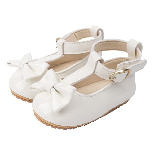MaNMaNing Babyschuhe Erstlauf Glänzend Leder Schleife Weich Sohle Kleinkind Fest Anzug Kinder Prinzessin Schuhe von MaNMaNing