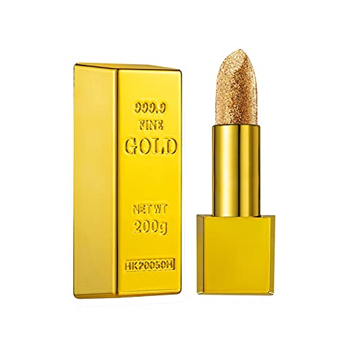 MaNMaNing Gold Shiny Cup Non Fade Easy Velvet Fashion Lippenstift zu Not Gold Lip Stick Lippenstift MM60027B813 von MaNMaNing