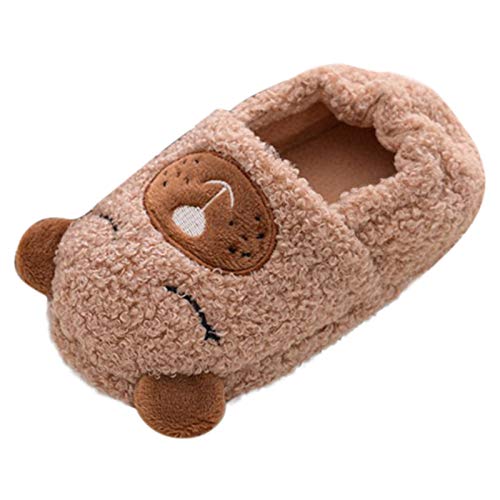 MaNMaNing Kinder Hausschuhe Winter Cartoon Design weich warm gefüttert Antirutschsofte Baby Mädchen Jungen Hausschuhe mit Fleecefutter gemütlich Kinderschuhe Winter von MaNMaNing