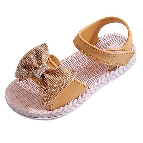 MaNMaNing Kinder Sandalen Mädchen Schleife Weiche Sohle Rutschfest Strand Wasser Kleinkinder Zwei Sechs Jahre Erste Schritte Bequem Leicht Prinzessin Schuhe von MaNMaNing