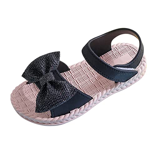 MaNMaNing Kinder Sandalen Mädchen Schleife Weiche Sohle Rutschfest Strand Wasser Kleinkinder Zwei Sechs Jahre Erste Schritte Bequem Leicht Prinzessin Schuhe von MaNMaNing