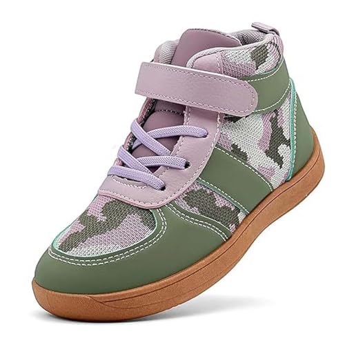 MaNMaNing Kinder Sneakers Jungen Mädchen High Top Arts Schuhe rutschfeste Trainingsschuhe für Kinder Casual Sportschuhe (Camouflage, 27) von MaNMaNing