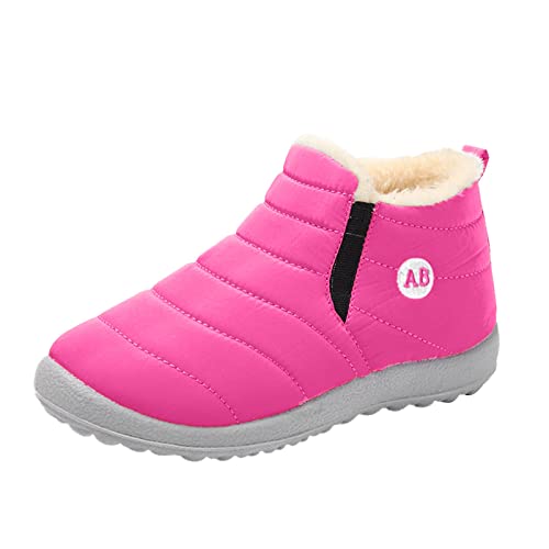 MaNMaNing Kinder Winter Stiefel Gefüttert flach spritzwasser für Schnee Perfekte wärmeschuhe Teen Nachwuchs dreiunddreißig von MaNMaNing