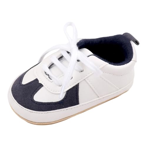 MaNMaNing Lauflernschuhe Baby Weich Sohle Atmungsaktiv Schnürung Leicht Bequem Für 0 1 Jahr Sicher Anti Rutsch Kinder Babyschuhe von MaNMaNing