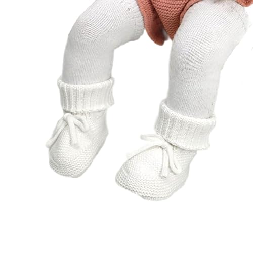 MaNMaNing Lauflernschuhe Baby Weich Strick Schleife Niedlich Erste Schuhe Warm Winter Bequem Für Jungen Mädchen Kinder Babyschuhe von MaNMaNing