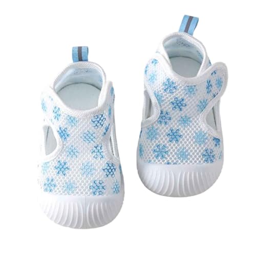 MaNMaNing Sommer Ankunft Baby Wanderschuhe Infant Mesh Weiche Sohle Unisex Kleinkind Schuhe 1 3 Jahre Slip Atmungsaktive Mesh Wanderschuhe (Blue, 16-22 Months) von MaNMaNing
