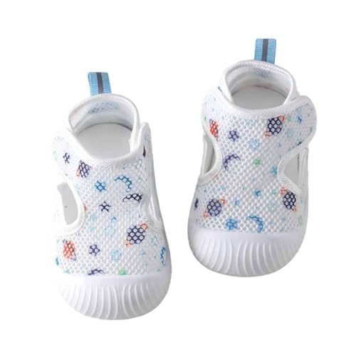MaNMaNing Sommer Ankunft Baby Wanderschuhe Infant Mesh Weiche Sohle Unisex Kleinkind Schuhe 1 3 Jahre Slip Atmungsaktive Mesh Wanderschuhe (Light Blue, 11-16 Months) von MaNMaNing