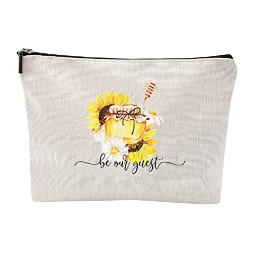 Make-up-Tasche mit Wilden Blumen, Vintage-Blumen-Kosmetiktasche, Beste Geschenkidee für Liebhaber, Teenager-Mädchen, Frauen, inspirierende Geburtstagsgeschenke für Teenager-Mädchen, Frauen (E) von MaNMaNing