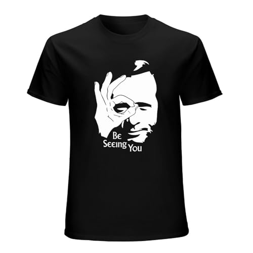 The Prisoner Be Seeing You Movie T-Shirt Mens Unisex Black Tees XL von MaNboc