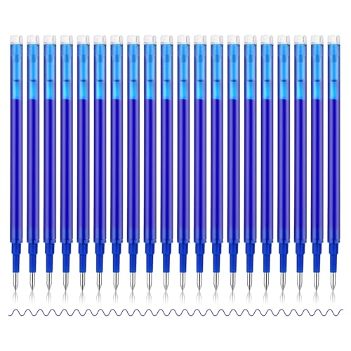 MaNeaz 20 Stücks 0.5Mm Blau Ersatzminen Stift Ersatzmine Radierbarer Tintenroller Kugelschreiber Radierbar Austauschbare Mine MaNeaz 20 Stücks 0.5Mm Blau Ersatzminen Stift Ersatzmine Radierbarer Tintenroller Kugelschreiber Radierbar Austauschbare Mine von MaNeaz