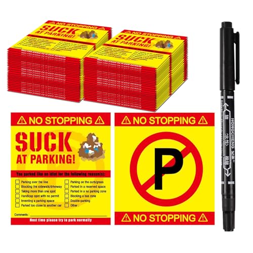 MaNeaz 50 PCS “Scheisse geparkt” Notizblock Fun Set Falschparker Strafzettel lustige strafzettel für falschparker mehrere Ankreuzmöglichkeiten bei Parkverstößen Enthält einen Liner-Stift MaNeaz 50 PCS “Scheisse geparkt” Notizblock Fun Set Falschparker Strafzettel lustige strafzettel für falschparker mehrere Ankreuzmöglichkeiten bei Parkverstößen Enthält einen Liner-Stift von MaNeaz