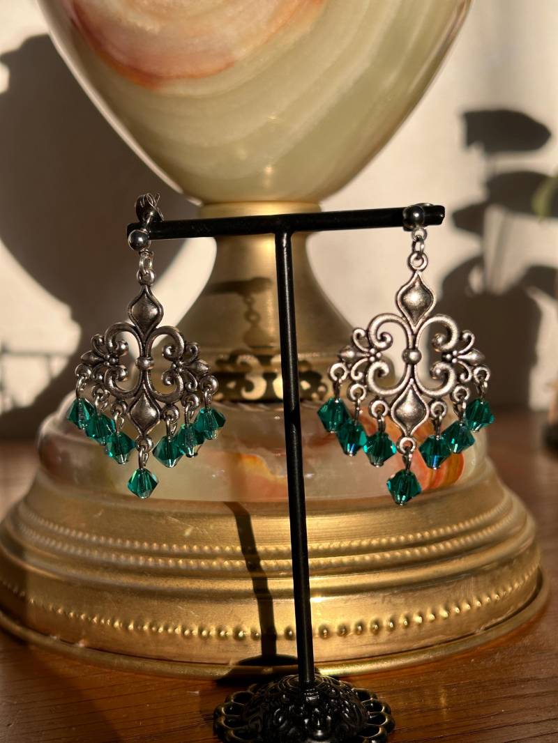 Ohrringe, Kronleuchter Glasperlen Ohrringe, Kronleuchter Glasperlen von MaVuDesigns