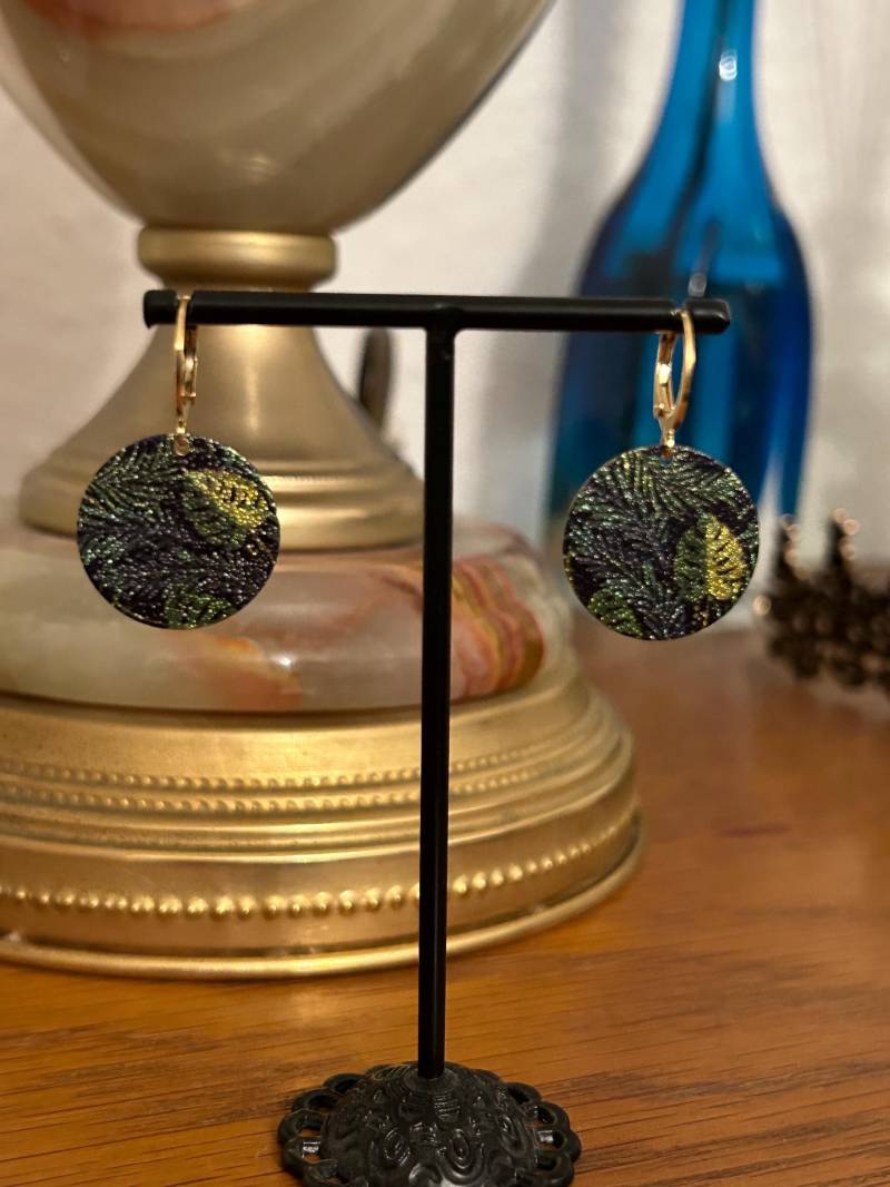 Ohrringe, Monstera von MaVuDesigns