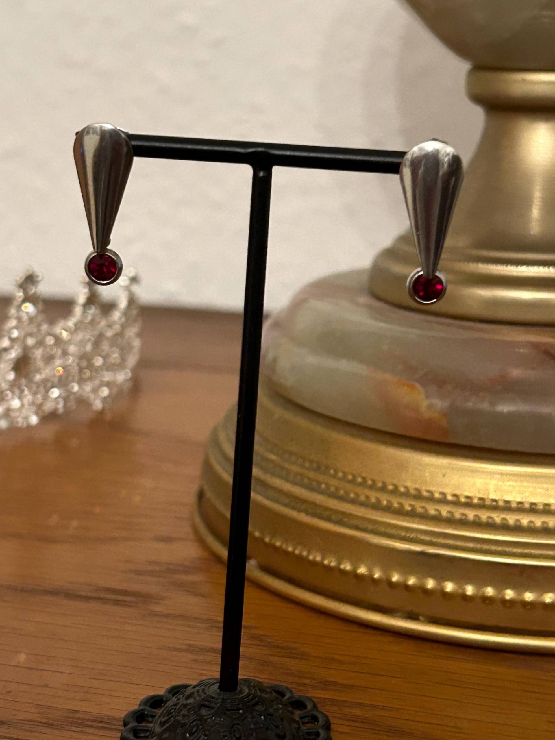 Tropfen Aus Edelstahl Mit Strass von MaVuDesigns