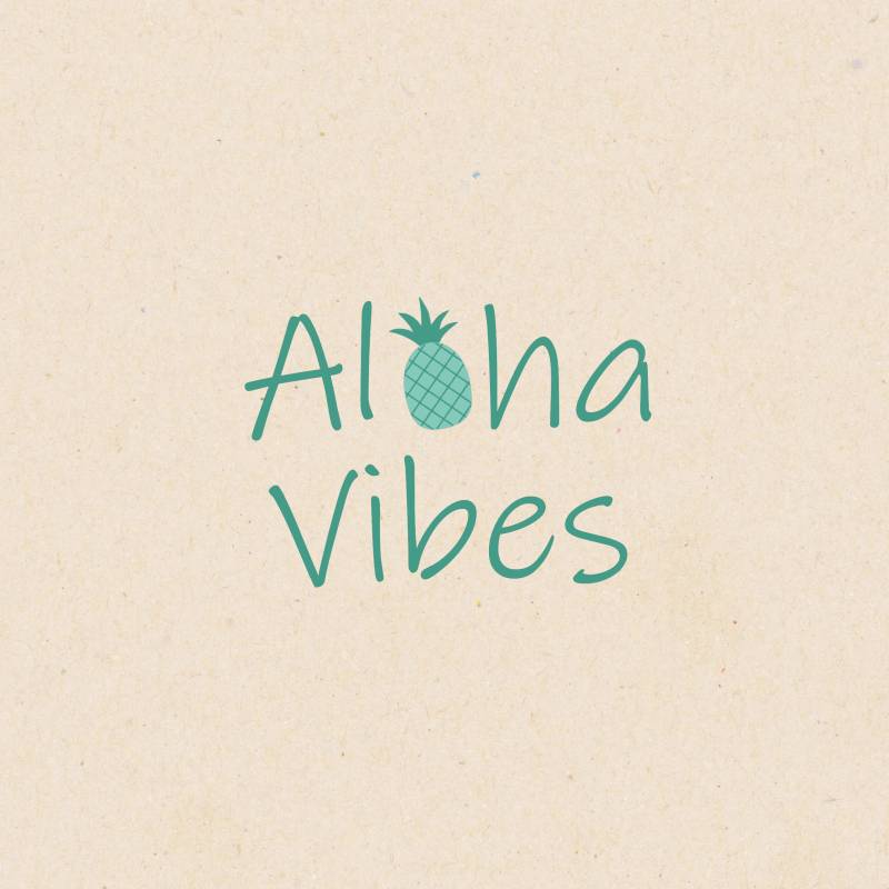Bügelbild | Aloha Vibes Ananas von MaWioO