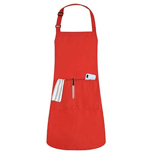 Küchenschürze Erwachsene Verstellbare Kochschürze mit 2 Taschen Wassertropfen Resistent Backen Garten Restaurant BBQ Grill Chef Schürze für Frauen Männer Küchenschürze Erwachsene Verstellbare Kochschürze mit 2 Taschen Wassertropfen Resistent Backen Garten Restaurant BBQ Grill Chef Schürze für Frauen Männer von MaYee