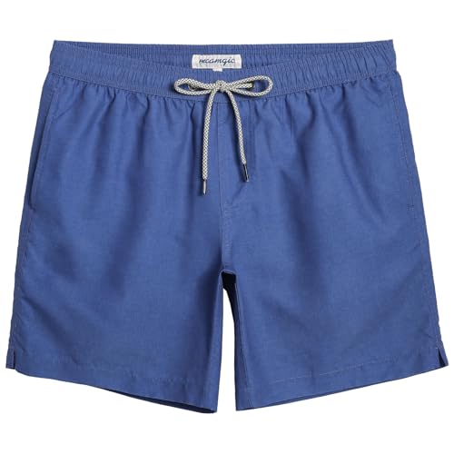 MaaMgic Badehose Herren Badeshorts Männer Badehosen Für Herren Schnelltrocknend Boardshorts Surfen Strandhose Mit Mesh-Futter,Blau - Neu,S von MaaMgic