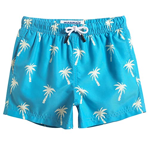 MaaMgic Badehose Jungen Sommer Badeshorts Schnelltrocknend Boardshorts mit Netzfutter Taschen und Verstellbarem Tunnelzug Urlaub Shorts,Kokosnuss eisblau 2,10-12 Jahre von MaaMgic