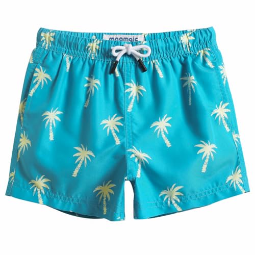 MaaMgic Badehose Jungen Sommer Badeshorts Schnelltrocknend Boardshorts mit Netzfutter Taschen und Verstellbarem Tunnelzug Urlaub Shorts,Kokosnuss eisblau 2,3 Jahre von MaaMgic