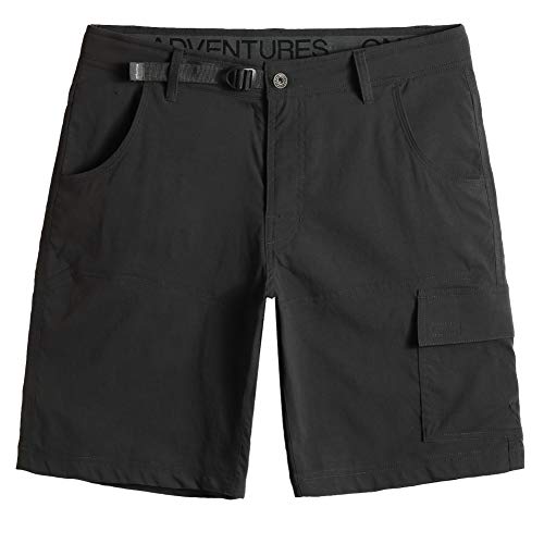 MaaMgic Herren Wandershorts Sportshorts Outdoor Bergsteigen Freizeit Leichte Locker atmungsaktiv Ultraschnell trocken für Outdoor-Klettershorts mit Mehreren Taschen, Dunkelgrau, 36 von MaaMgic