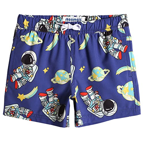 MaaMgic Jungens 4 Way Stretch Badehosen Schnelltrocknend Badeshorts mit Mesh-Futter Taschen und Verstellbarem Tunnelzug MEHRWEG, Astronaut Navy, 14-16 Jahre von MaaMgic