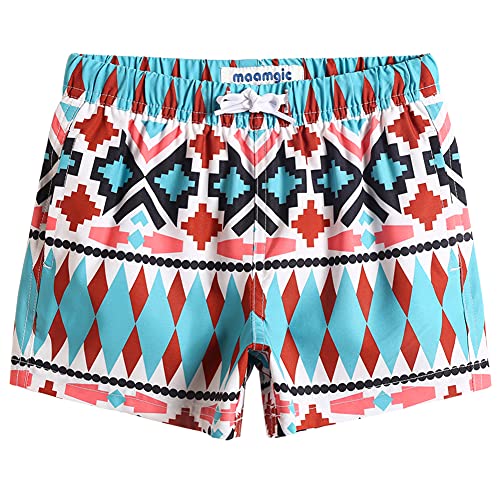 MaaMgic Jungens 4 Way Stretch Badehosen Schnelltrocknend Badeshorts mit Mesh-Futter Taschen und Verstellbarem Tunnelzug MEHRWEG, Rot Weiß Blau, 8 Jahre MaaMgic Jungens 4 Way Stretch Badehosen Schnelltrocknend Badeshorts mit Mesh-Futter Taschen und Verstellbarem Tunnelzug MEHRWEG, Rot Weiß Blau, 8 Jahre von MaaMgic