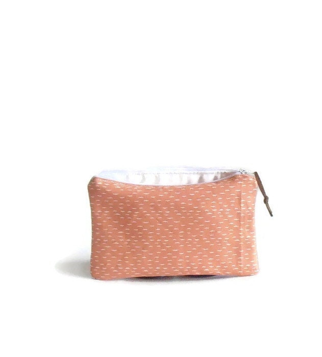 Mond Kleine Stoff Tasche, Make-Up Tasche, Mäppchen Halbmond, Etui Orange Kleine Mond, Federmäppchen von MaaRoza