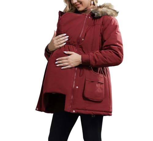Maacie Winter Umstandsmantel aus Baumwolle warme Alltags-Outdoor-Umstandsjacke Maacie Winter Umstandsmantel aus Baumwolle warme Alltags-Outdoor-Umstandsjacke von Maacie