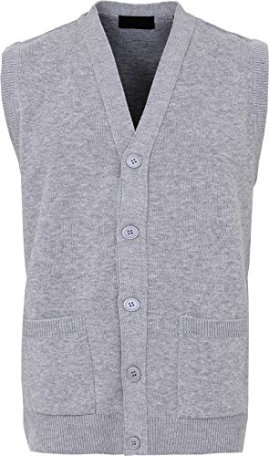 Maan Store Herren Pullunder, grau von Maan Store