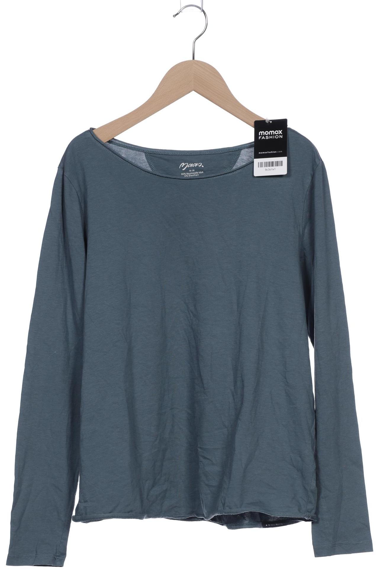 Maas Damen Langarmshirt, blau, Gr. 38 von Maas