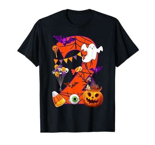 Niedlicher 2 Jahre Alter 2. Geburtstag Geist Happy Halloween Day Kinder T-Shirt Niedlicher 2 Jahre Alter 2. Geburtstag Geist Happy Halloween Day Kinder T-Shirt von Mab 2nd Birthday Party Happy Halloween Costume Day