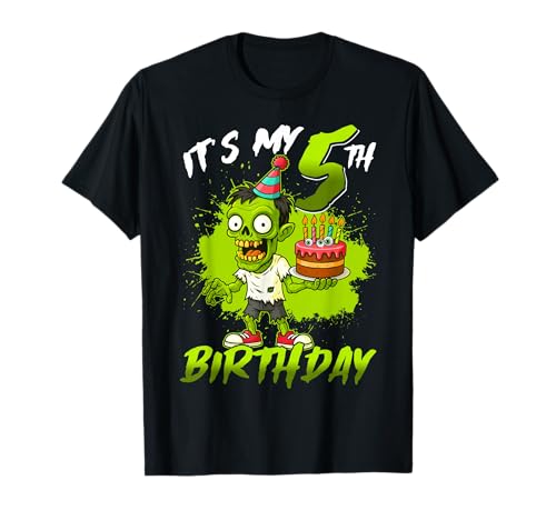 Es ist Mein 5. Geburtstag, Zombie, 5 Jahre alt, Happy Halloween Kids T-Shirt Es ist Mein 5. Geburtstag, Zombie, 5 Jahre alt, Happy Halloween Kids T-Shirt von Mab 5th Birthday Party Happy Halloween Costume Day