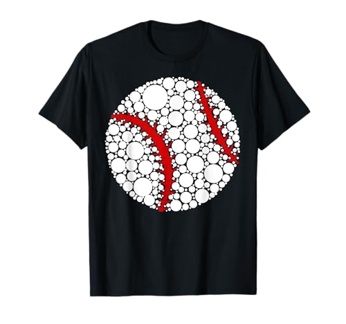 Süße Baseball-Punkte-Kunststudentin Happy Dot Day für Mädchen und Jungen T-Shirt von Mab Baseball Lovers Fans Happy Dot Day Boys Kids
