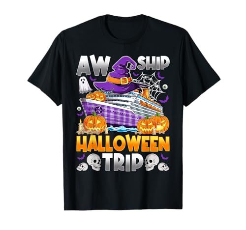 AW-Schiff Halloween Trip Cruise Squad Cruising Crew Herren Damen T-Shirt AW-Schiff Halloween Trip Cruise Squad Cruising Crew Herren Damen T-Shirt von Mab Cruise Lovers Cruisers Halloween Costume Day
