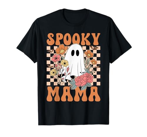 Passendes Halloween-Familienkostüm „Groovy Spooky Mama Ghost“ T-Shirt Passendes Halloween-Familienkostüm „Groovy Spooky Mama Ghost“ T-Shirt von Mab Family Matching Happy Halloween Costume Day