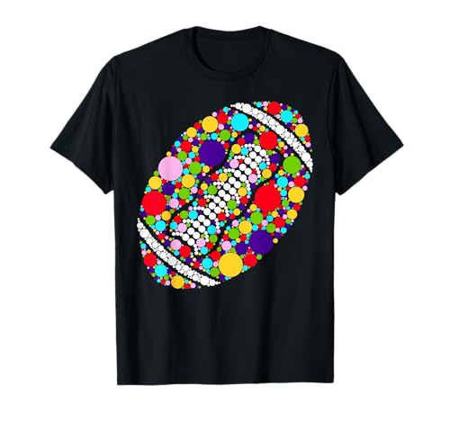 Happy Dot Day Fußball Polka Dot Art Student Mädchen Jungen Kinder T-Shirt von Mab Football Lovers Fans Happy Dot Day Boys Kids