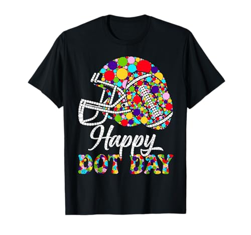 Niedlicher Fußball Polka Dot Art Student Happy Dot Day Mädchen Jungen T-Shirt von Mab Football Lovers Fans Happy Dot Day Boys Kids
