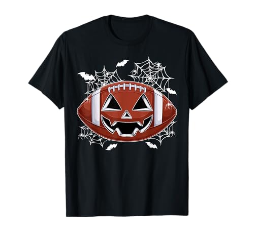 Fußball Jack O Laterne Kürbis Gesicht Halloween Kostüm Jungen T-Shirt Fußball Jack O Laterne Kürbis Gesicht Halloween Kostüm Jungen T-Shirt von Mab Football Lovers Happy Halloween Costume Day