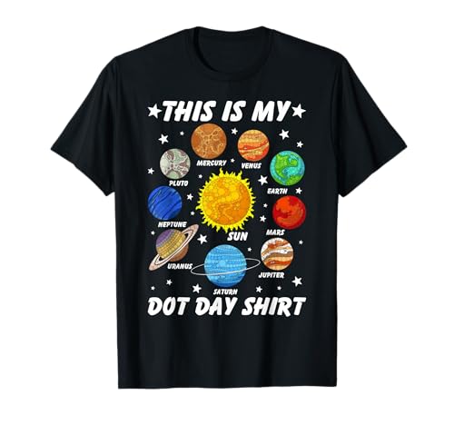 This is My Dot Dayshirt Planets Polka Dot Art für Schüler, Kinder T-Shirt von Mab Galaxy Planet Lovers Happy Dot Day Girls Boys