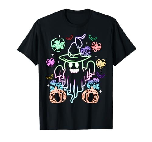 Süßes Geister- und Kokettschleifen-Kostüm für Mädchen T-Shirt Süßes Geister- und Kokettschleifen-Kostüm für Mädchen T-Shirt von Mab Ghost Lovers Happy Halloween Costume Day Tee