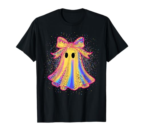 Tolles süßes Gespenst mit Schleife im Disco-Stil für Mädchen zum Halloween-Tag T-Shirt Tolles süßes Gespenst mit Schleife im Disco-Stil für Mädchen zum Halloween-Tag T-Shirt von Mab Ghost Lovers Happy Halloween Costume Day Tee