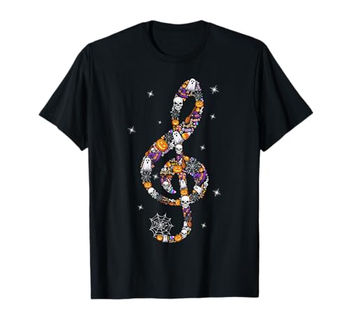 Lustiges Musiknotensymbol Musiklehrer Halloween Männer Frauen T-Shirt Lustiges Musiknotensymbol Musiklehrer Halloween Männer Frauen T-Shirt von Mab Music Lovers Teachers Halloween Costume Day