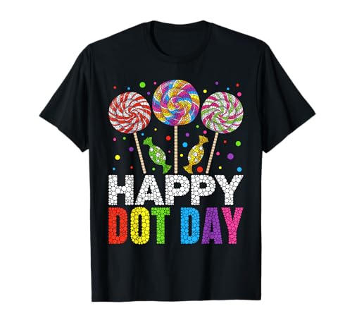 Happy Dot Day Candy Polka Dot Art Studenten Mädchen Jungen Kinder T-Shirt von Mab Polka Dot Lovers Happy Dot Day Girls Kids Boys