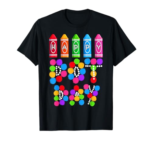 Lustiger Happy Dot Day Polka Dot Art Studenten Kinder Mädchen Jungen T-Shirt von Mab Polka Dot Lovers Happy Dot Day Girls Kids Boys